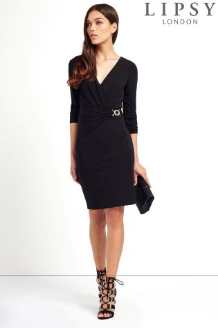 Lipsy Long Sleeve Chain Detail Dress